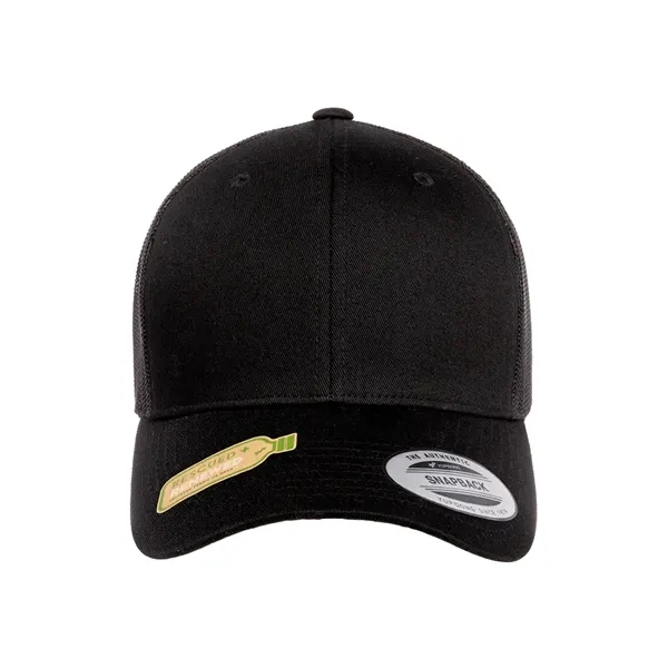 Eco-friendly Flexfit trucker cap made from recycled materials-ideal for sustainable branding.... from ASI 72657 Active Life Promo / Active Life