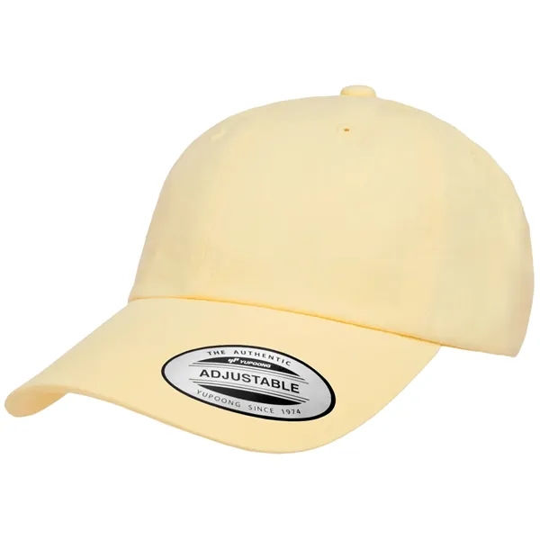 Soft peached cotton Flexfit dad cap-ideal for casual promotions and custom... from ASI 72657 Active Life Promo / Active Life