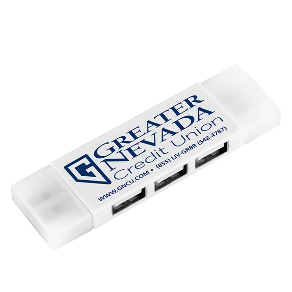 3 port mini USB hub with lift-away lids.... from ASI 62660 Innovation Line