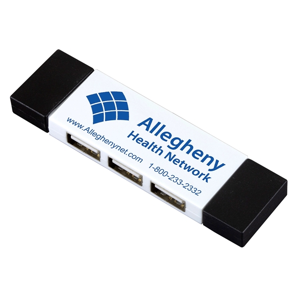 3 port mini USB hub with lift-away lids.... from ASI 62660 Innovation Line