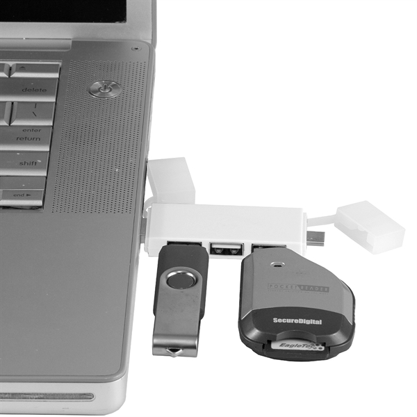 3 port mini USB hub with lift-away lids.... from ASI 62660 Innovation Line