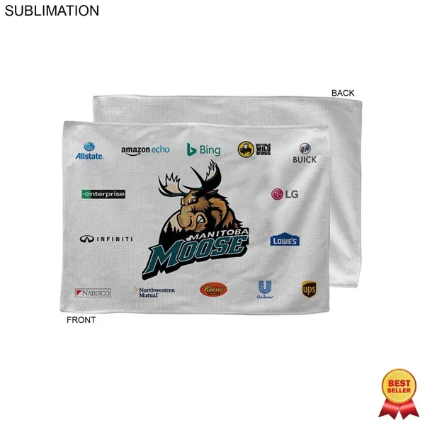 12" x 18" Sponsorship rally towel with sublimation decoration... from ASI 53509 FIEL-Fairdeal Import & Export / FIEL