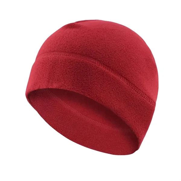 Cycling warm fleece beanie hat plus full color heat transfer on... from ASI 37218 Athena Promo (tm)