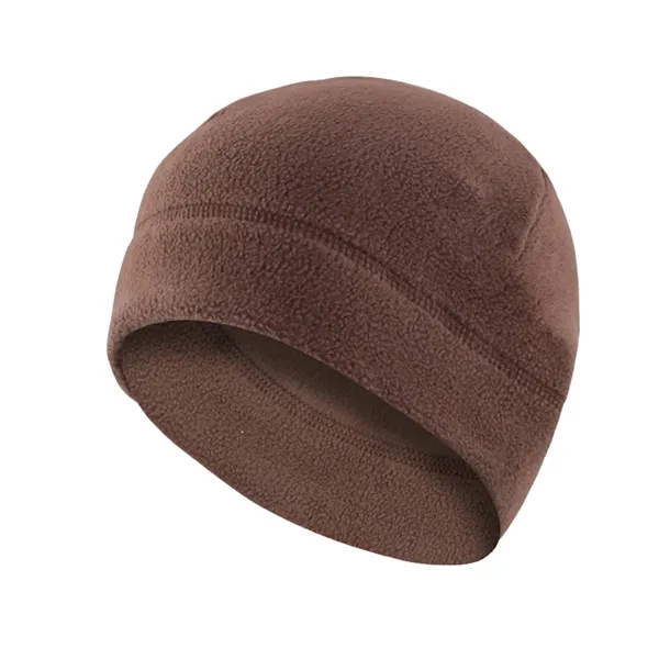 Cycling warm fleece beanie hat plus full color heat transfer on... from ASI 37218 Athena Promo (tm)