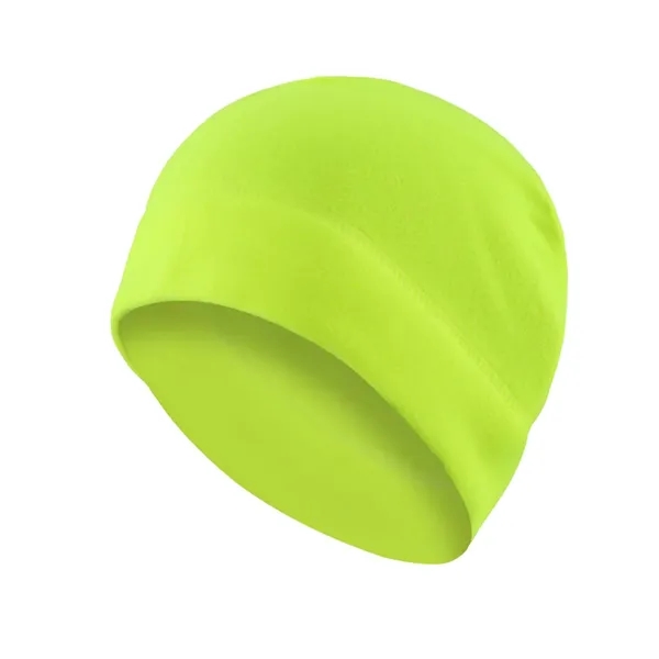 Cycling warm fleece beanie hat plus full color heat transfer on... from ASI 37218 Athena Promo (tm)