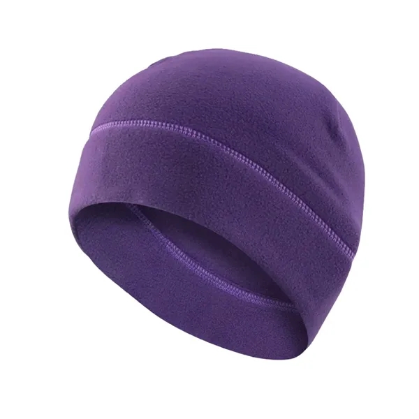 Cycling warm fleece beanie hat plus full color heat transfer on... from ASI 37218 Athena Promo (tm)