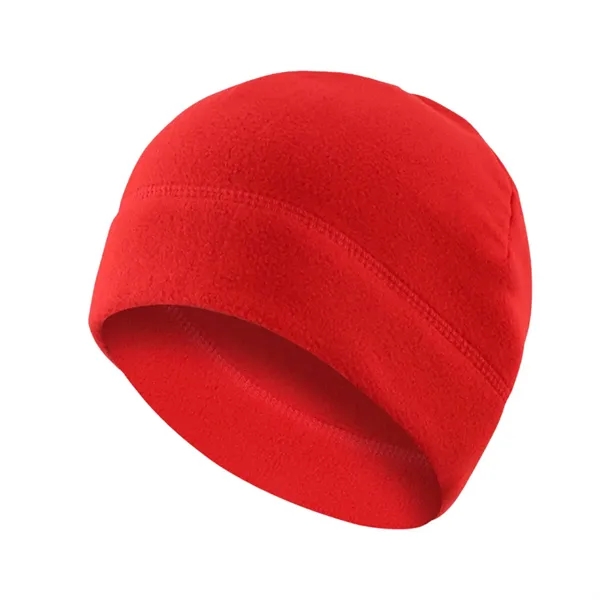Cycling warm fleece beanie hat plus full color heat transfer on... from ASI 37218 Athena Promo (tm)