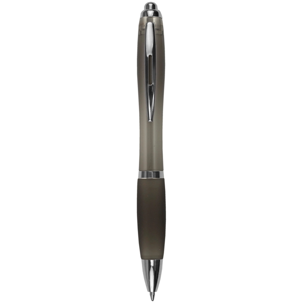Click action ballpoint pen with a metal pocket clip and grip... from ASI 62660 Innovation Line