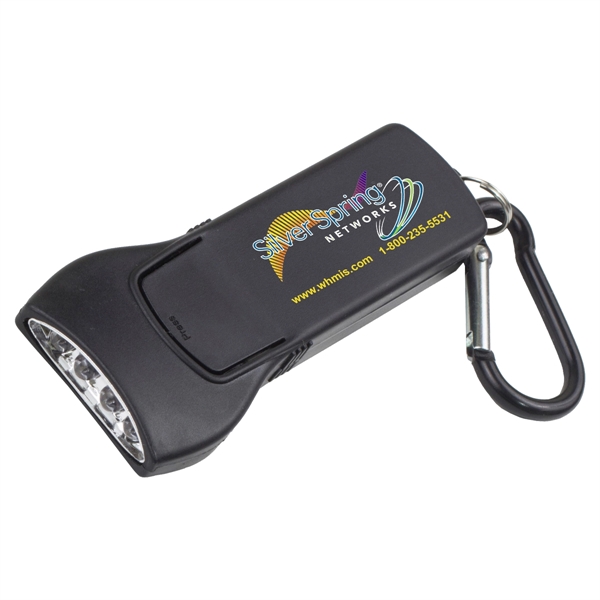 Keyholder flashlight with 4 LED lights and carabiner.... from ASI 62660 Innovation Line