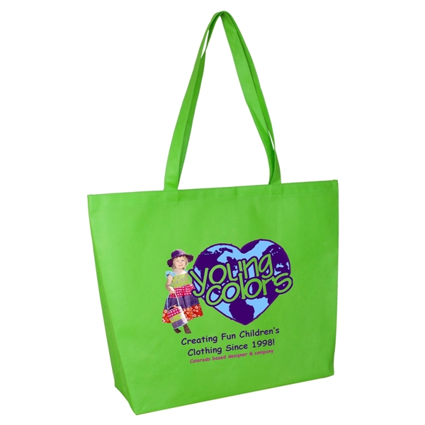 21" x 15" x 5" 80GSM non-woven polypropylene tote with gusset... from ASI 62660 Innovation Line