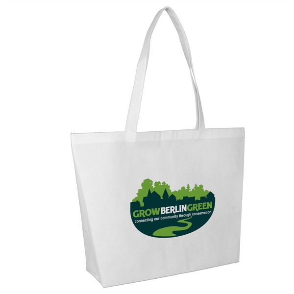 21" x 15" x 5" 80GSM non-woven polypropylene tote with gusset... from ASI 62660 Innovation Line