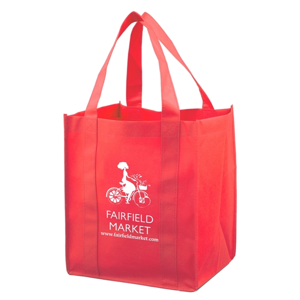 13" x 15" x 10" 80GSM non-woven PP reusable stitched grocery... from ASI 62660 Innovation Line