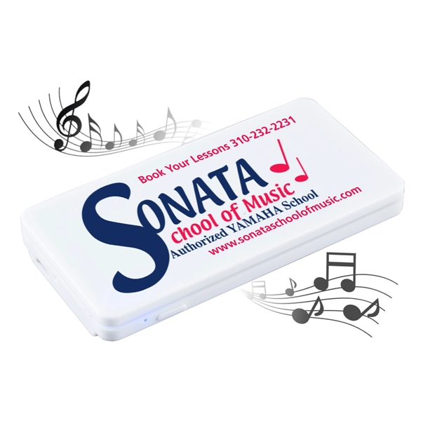 4" x 2" ultra-slim, flat and wireless smart speaker with microphone... from ASI 62660 Innovation Line