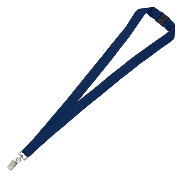 Lanyard with breakaway safety release attachment - bulldog clip; sold blank.... from ASI 62660 Innovation Line
