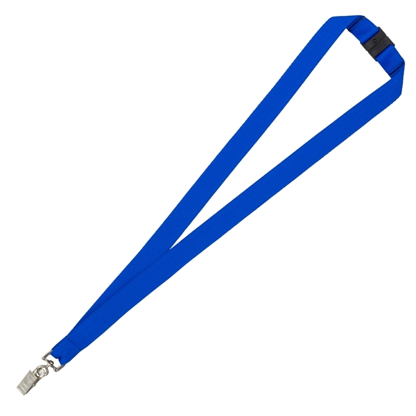 Lanyard with breakaway safety release attachment - bulldog clip; sold blank.... from ASI 62660 Innovation Line