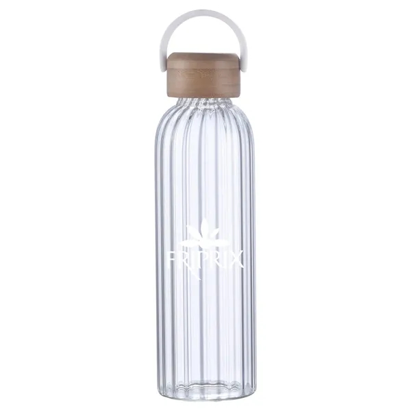 Single Wall Glass Bottle with Bamboo Lid... from ASI 57956 Graphco line