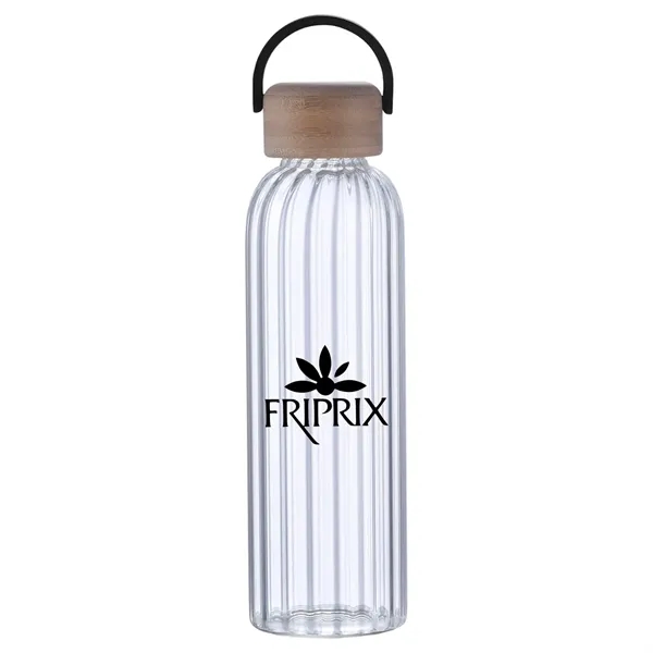Single Wall Glass Bottle with Bamboo Lid... from ASI 57956 Graphco line