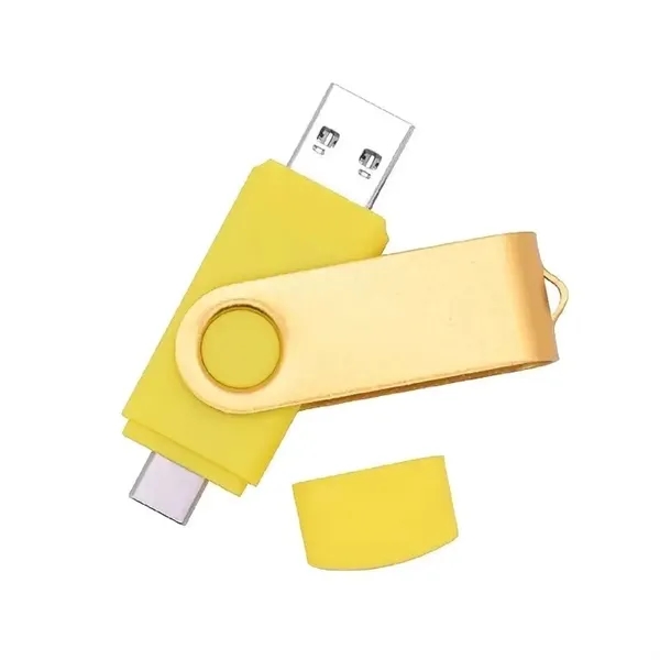 An aluminum and plastic Type-C swivel USB 2.0 flash drive available... from ASI 37218 Athena Promo (tm)