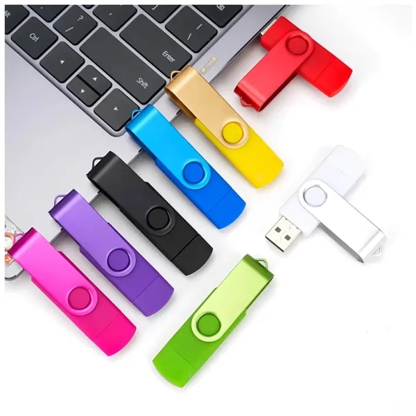 An aluminum and plastic Type-C USB 2.0 flash drive available in... from ASI 37218 Athena Promo (tm)