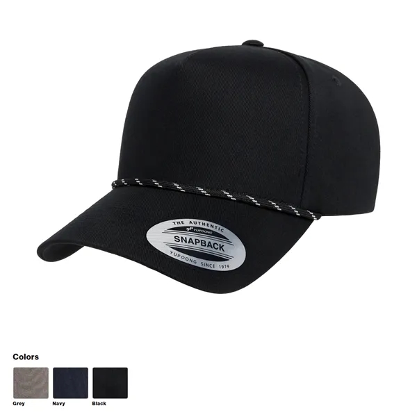 Retro 5-panel rope snapback cap with high profile and snap closure,... from ASI 72657 Active Life Promo / Active Life