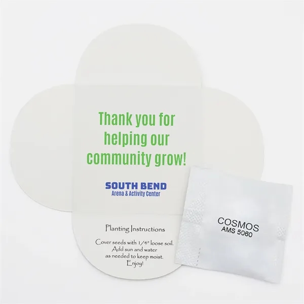 Full color Say It With Seeds "Pop Open" envelope with flower... from ASI 54100 Fields Manufacturing Inc / Sprout Tyme Line by American Greenwood