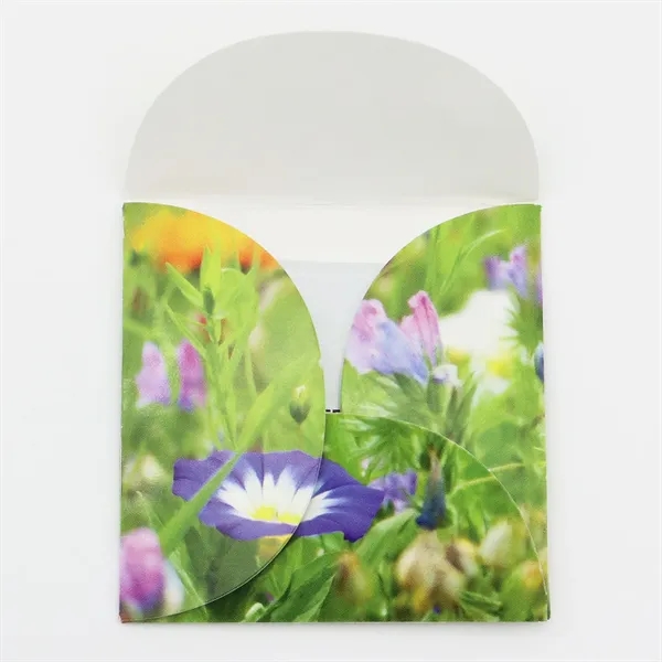 Full color Say It With Seeds "Pop Open" envelope with flower... from ASI 54100 Fields Manufacturing Inc / Sprout Tyme Line by American Greenwood