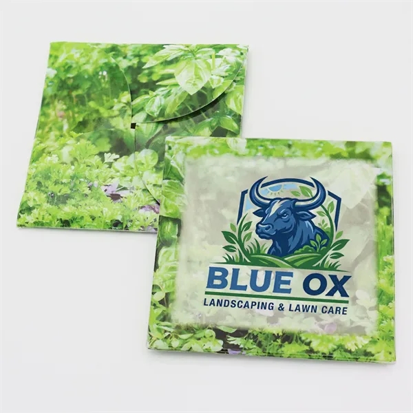 Full color Say It With Seeds "Pop Open" envelope with herb... from ASI 54100 Fields Manufacturing Inc / Sprout Tyme Line by American Greenwood