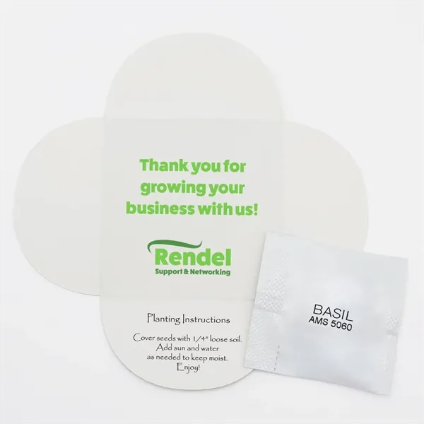 Full color Say It With Seeds "Pop Open" envelope with herb... from ASI 54100 Fields Manufacturing Inc / Sprout Tyme Line by American Greenwood