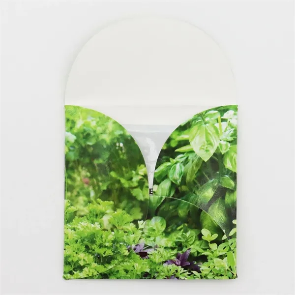 Full color Say It With Seeds "Pop Open" envelope with herb... from ASI 54100 Fields Manufacturing Inc / Sprout Tyme Line by American Greenwood