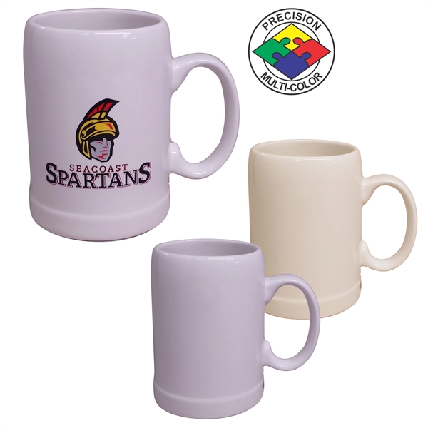 20 Oz. Natural Octoberfest Ceramic Stein - Screen Printed... from ASI 80093 Pyrographics / Pyrographics Line