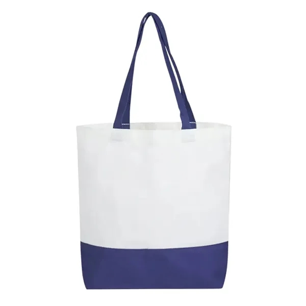 Foldable grocery tote bag  made of polyester cotton with 1... from ASI 37218 Athena Promo (tm)