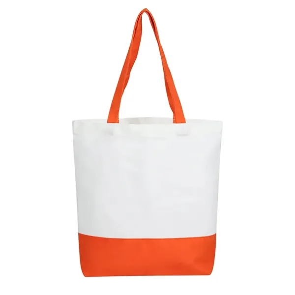 Foldable grocery tote bag  made of polyester cotton with 1... from ASI 37218 Athena Promo (tm)