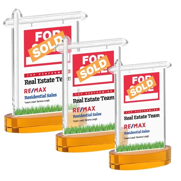 Real Estate VividPrint™ Award on Alberton Base - Amber... from ASI 84592 St Regis Group / St Regis