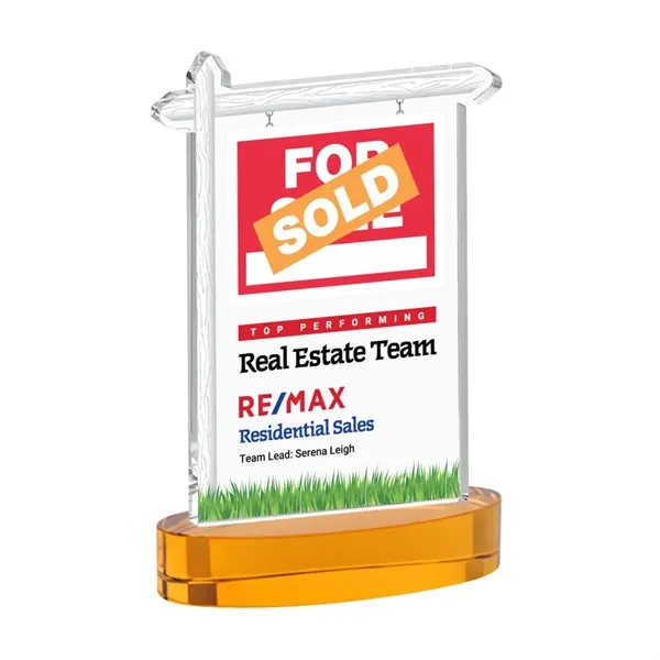 Real Estate VividPrint™ Award on Alberton Base - Amber... from ASI 84592 St Regis Group / St Regis