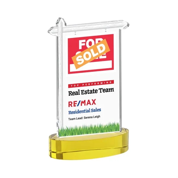 Real Estate VividPrint™ Award on Alberton Base - Gold... from ASI 84592 St Regis Group / St Regis