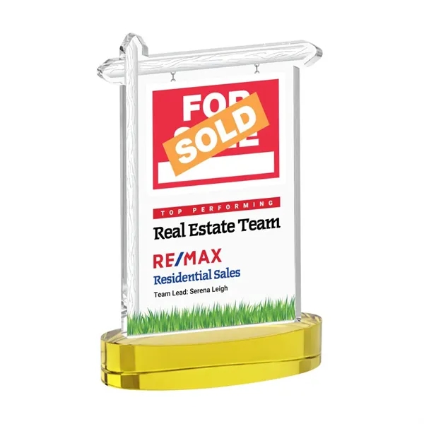 Real Estate VividPrint™ Award on Alberton Base - Gold... from ASI 84592 St Regis Group / St Regis