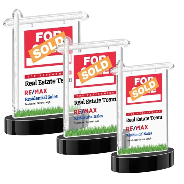 Real Estate VividPrint™ Award on Alberton Base - Black... from ASI 84592 St Regis Group / St Regis