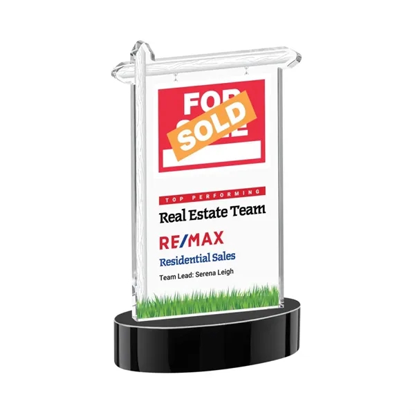Real Estate VividPrint™ Award on Alberton Base - Black... from ASI 84592 St Regis Group / St Regis