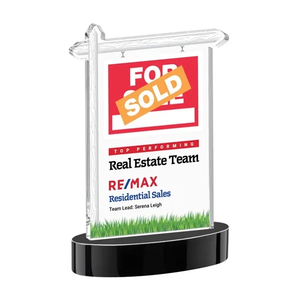 Real Estate VividPrint™ Award on Alberton Base - Black... from ASI 84592 St Regis Group / St Regis