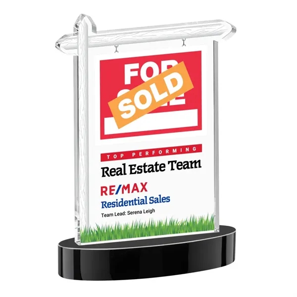 Real Estate VividPrint™ Award on Alberton Base - Black... from ASI 84592 St Regis Group / St Regis