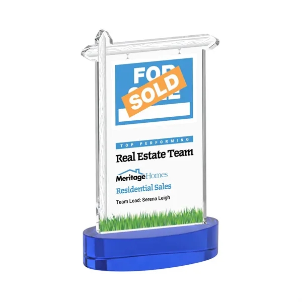 Real Estate VividPrint™ Award on Alberton Base - Blue... from ASI 84592 St Regis Group / St Regis
