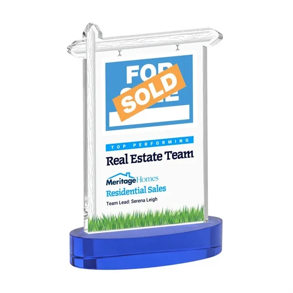 Real Estate VividPrint™ Award on Alberton Base - Blue... from ASI 84592 St Regis Group / St Regis