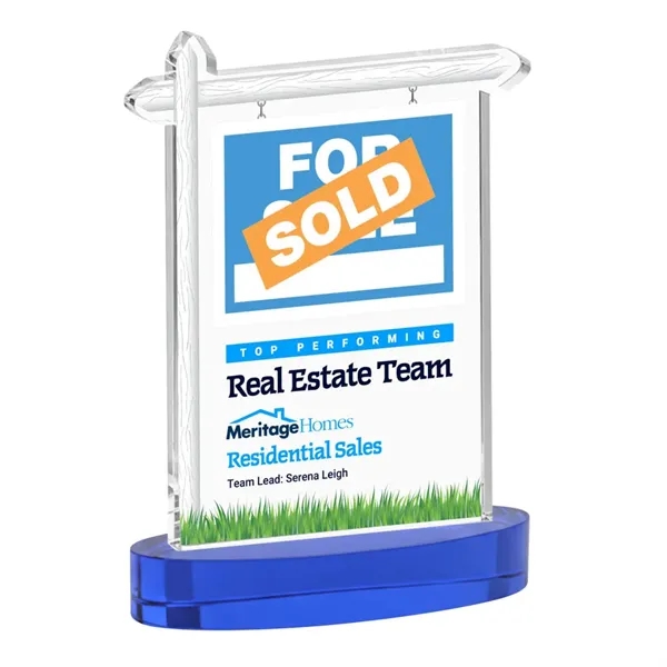 Real Estate VividPrint™ Award on Alberton Base - Blue... from ASI 84592 St Regis Group / St Regis