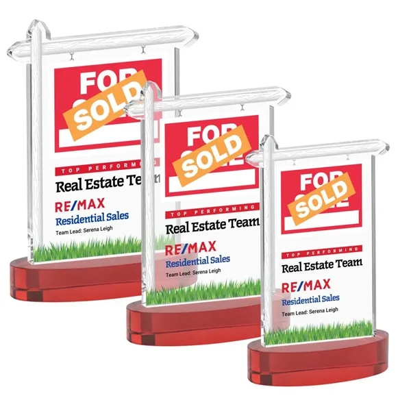 Real Estate VividPrint™ Award on Alberton Base - Red... from ASI 84592 St Regis Group / St Regis