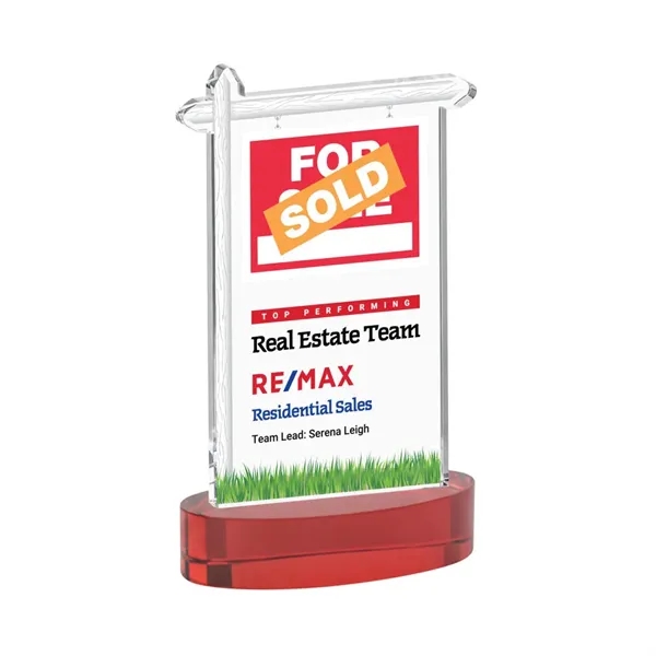 Real Estate VividPrint™ Award on Alberton Base - Red... from ASI 84592 St Regis Group / St Regis