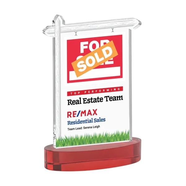Real Estate VividPrint™ Award on Alberton Base - Red... from ASI 84592 St Regis Group / St Regis