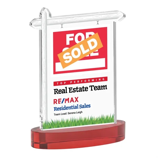 Real Estate VividPrint™ Award on Alberton Base - Red... from ASI 84592 St Regis Group / St Regis