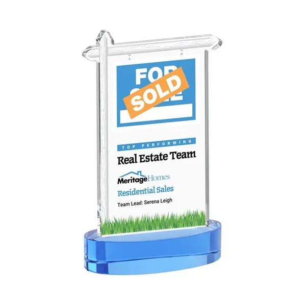 Real Estate VividPrint™ Award on Alberton Base - Sky Blue... from ASI 84592 St Regis Group / St Regis