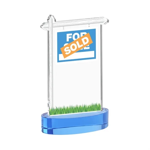 Real Estate VividPrint™ Award on Alberton Base - Sky Blue... from ASI 84592 St Regis Group / St Regis