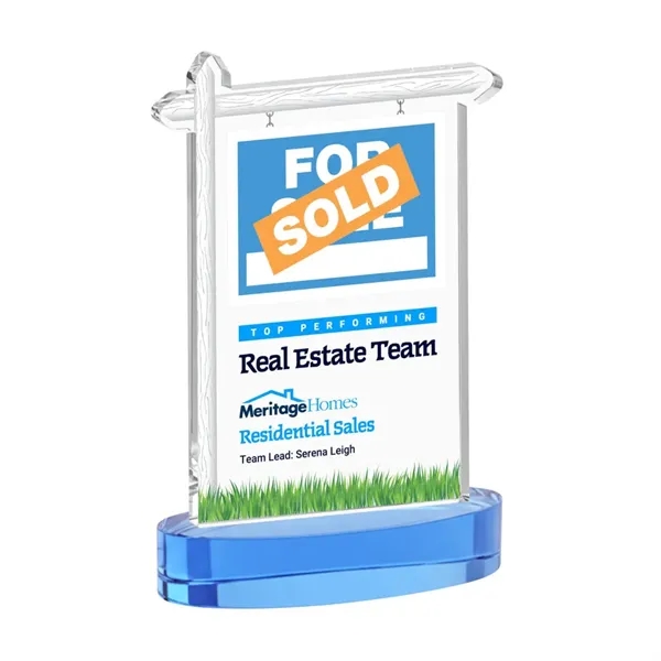 Real Estate VividPrint™ Award on Alberton Base - Sky Blue... from ASI 84592 St Regis Group / St Regis